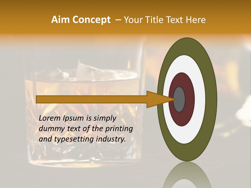 Gold Scottish Yellow PowerPoint Template