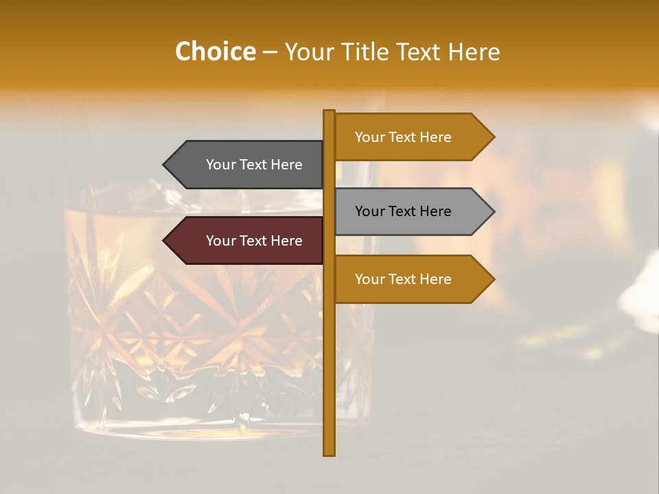 Gold Scottish Yellow PowerPoint Template