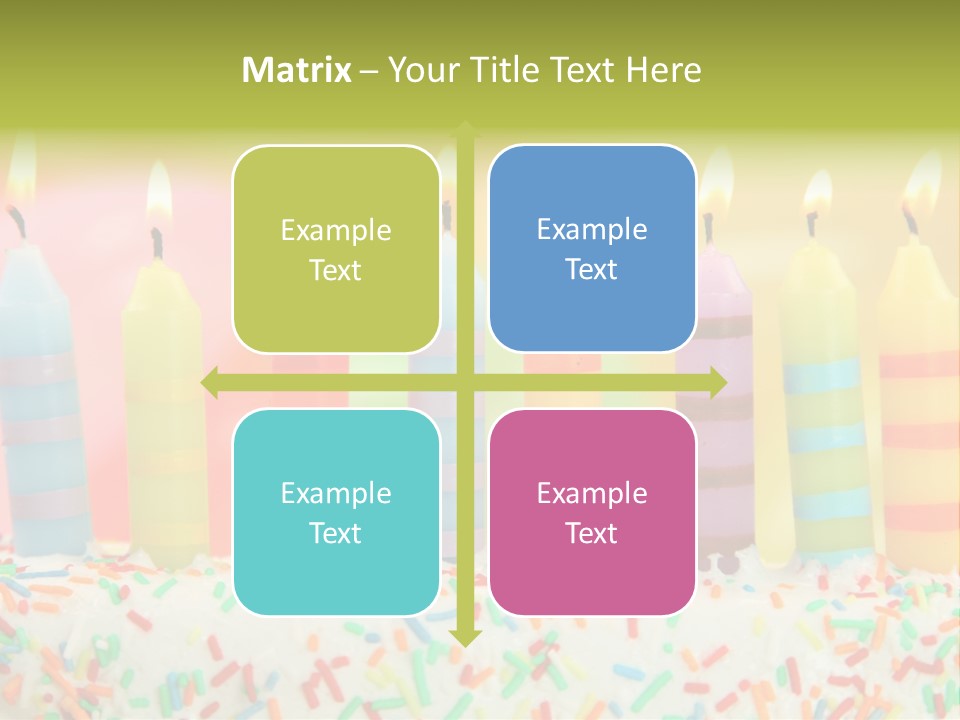 Anniversary Blue Icing PowerPoint Template