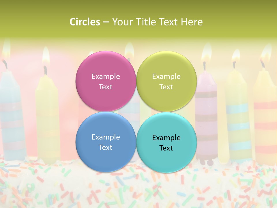 Anniversary Blue Icing PowerPoint Template