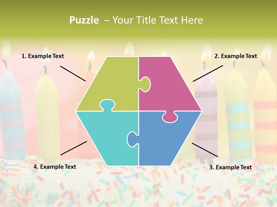 Anniversary Blue Icing PowerPoint Template