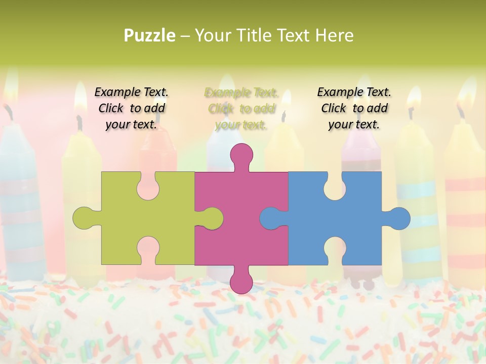 Anniversary Blue Icing PowerPoint Template