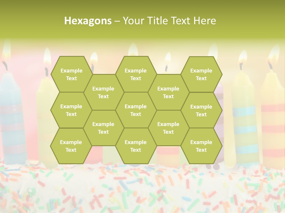 Anniversary Blue Icing PowerPoint Template