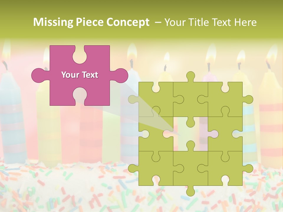 Anniversary Blue Icing PowerPoint Template