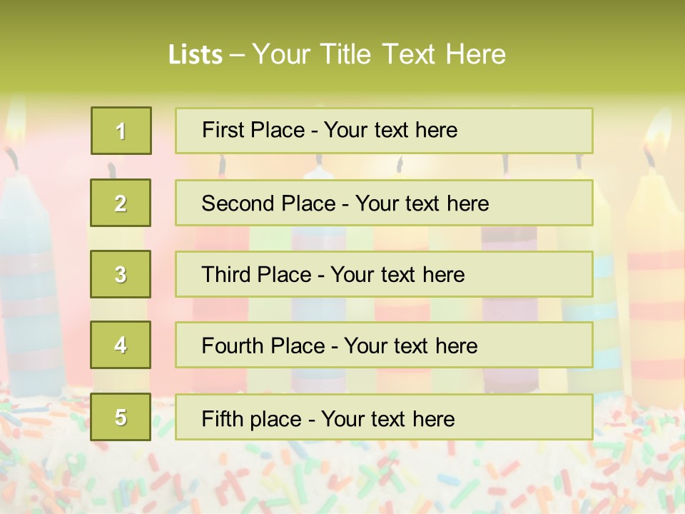 Anniversary Blue Icing PowerPoint Template