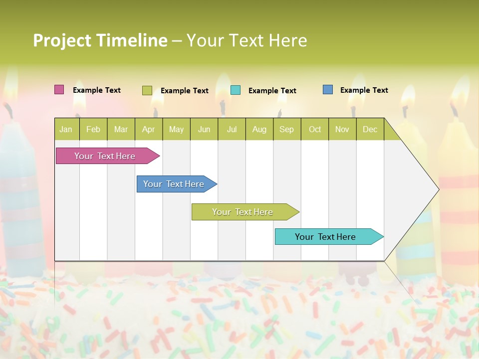 Anniversary Blue Icing PowerPoint Template