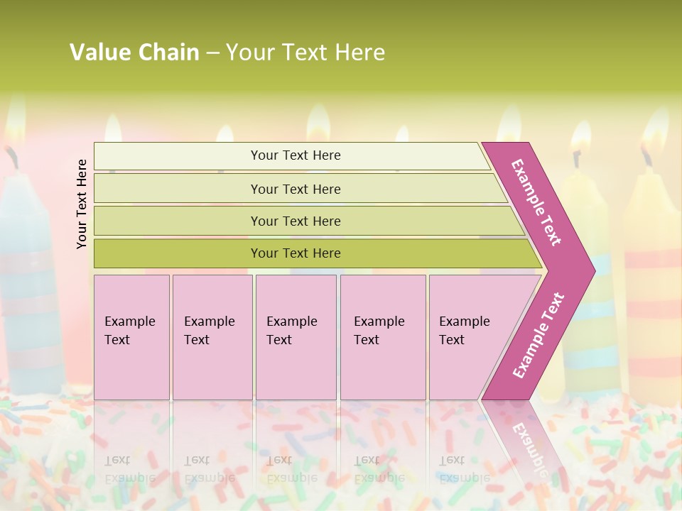 Anniversary Blue Icing PowerPoint Template