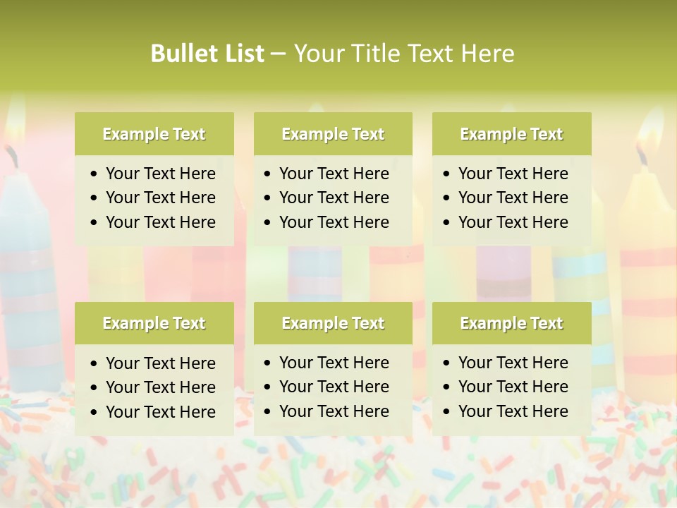 Anniversary Blue Icing PowerPoint Template