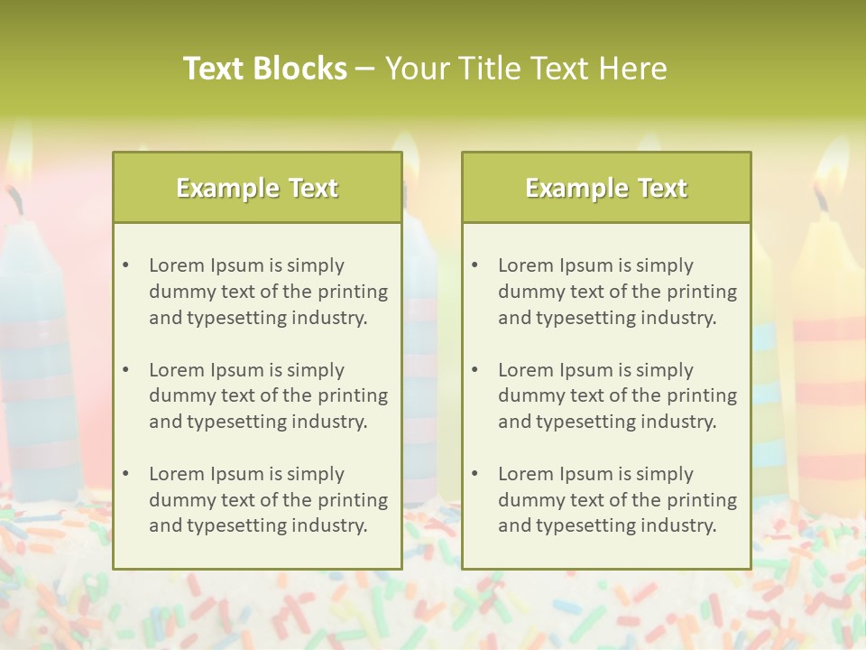 Anniversary Blue Icing PowerPoint Template