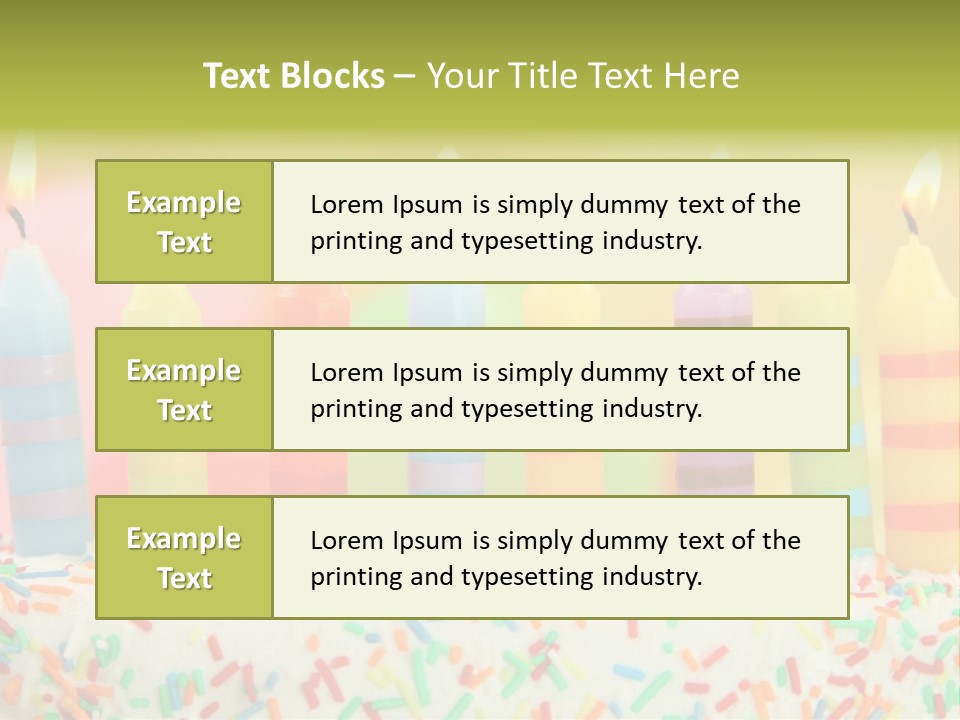 Anniversary Blue Icing PowerPoint Template