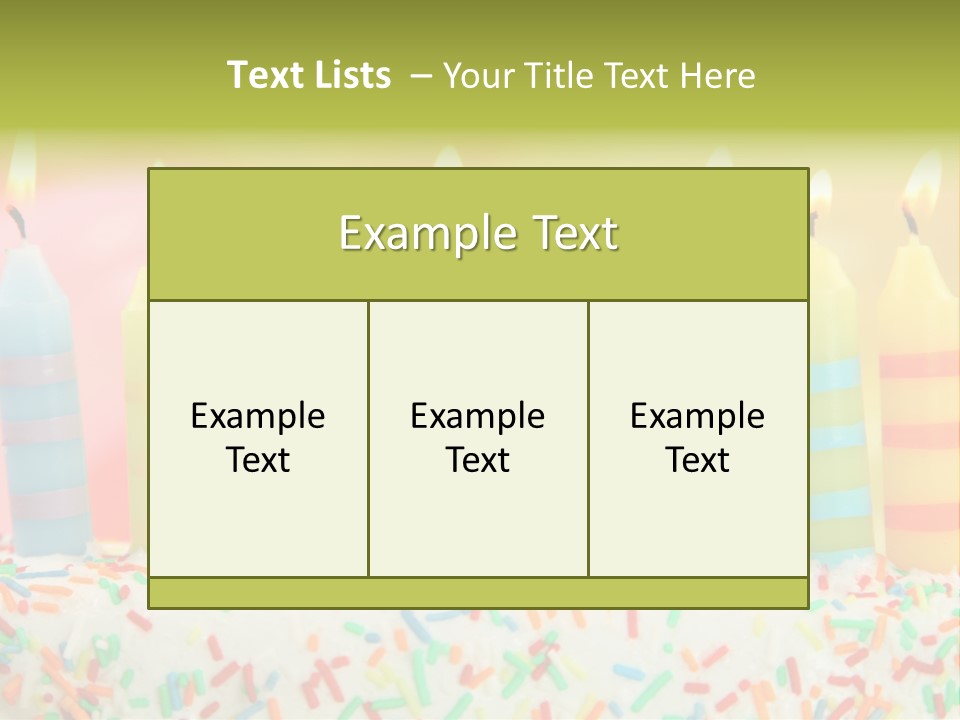 Anniversary Blue Icing PowerPoint Template