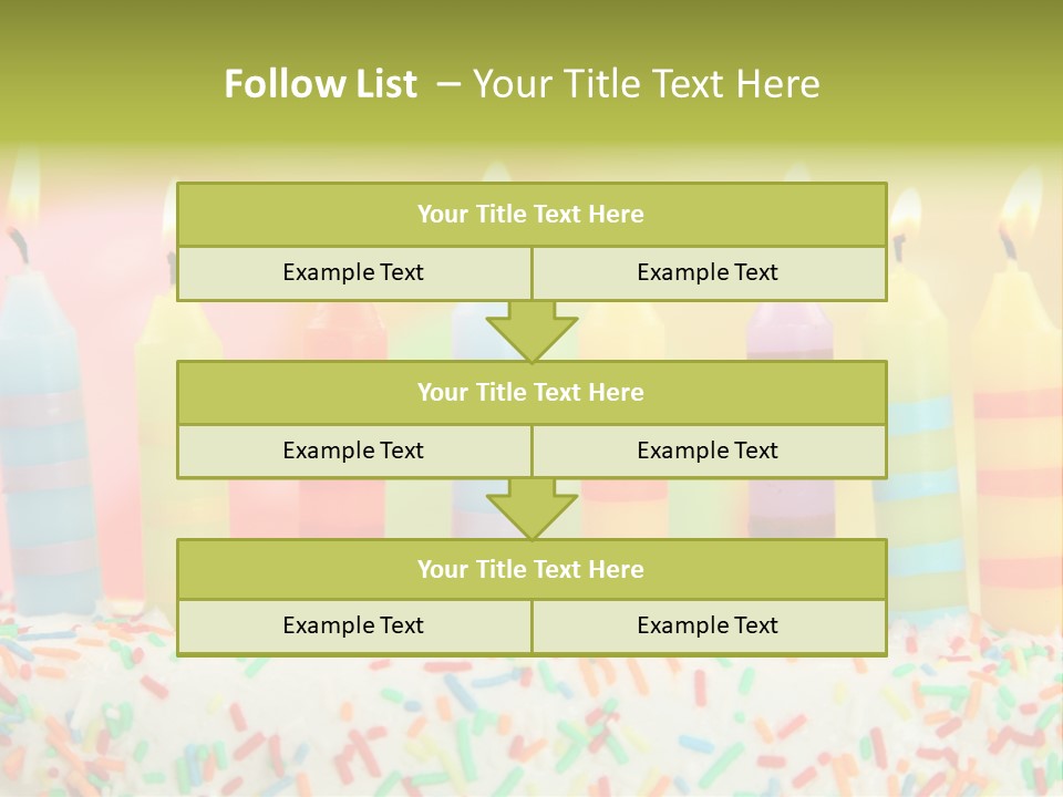 Anniversary Blue Icing PowerPoint Template