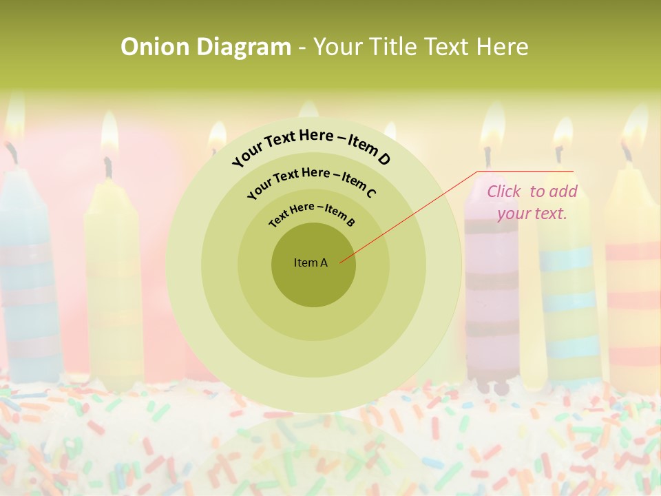 Anniversary Blue Icing PowerPoint Template