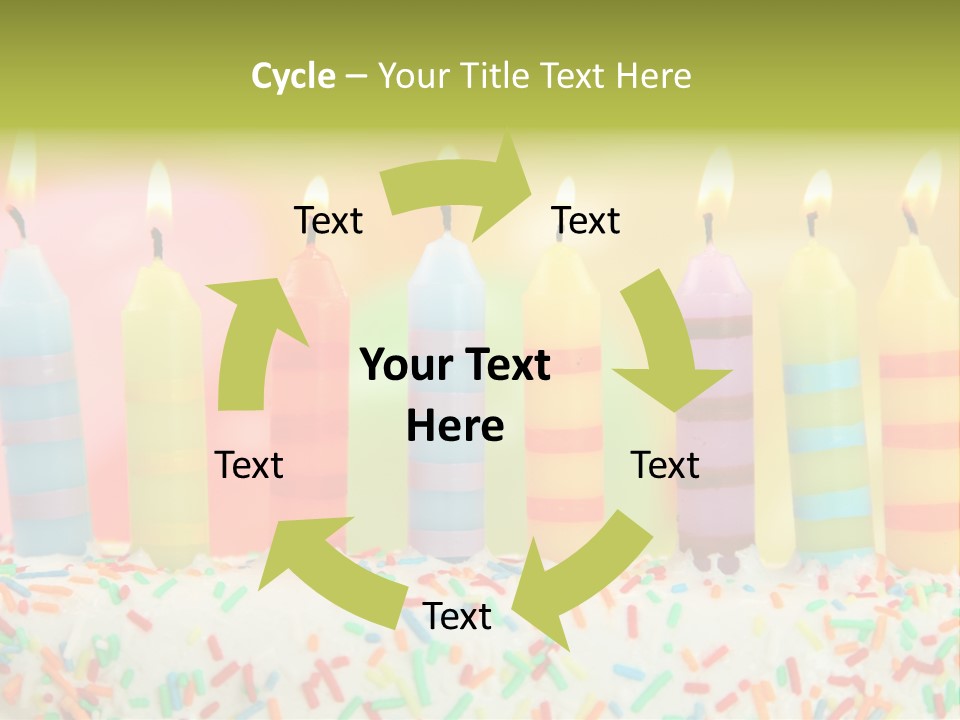 Anniversary Blue Icing PowerPoint Template