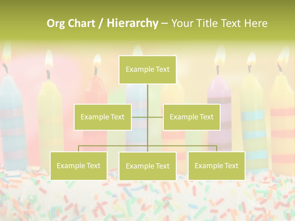 Anniversary Blue Icing PowerPoint Template