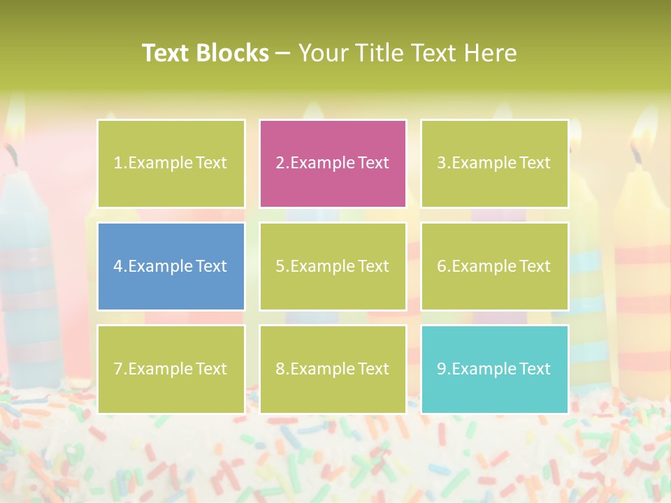 Anniversary Blue Icing PowerPoint Template