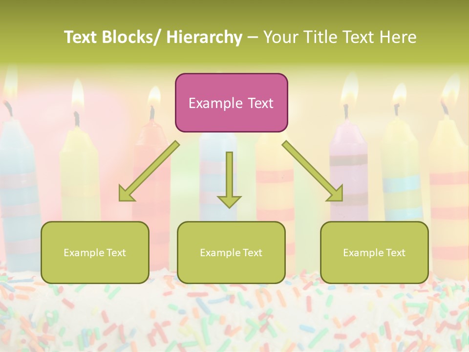 Anniversary Blue Icing PowerPoint Template