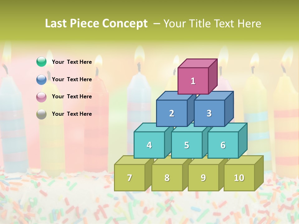 Anniversary Blue Icing PowerPoint Template