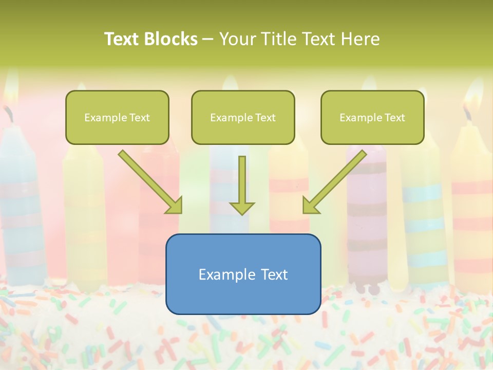 Anniversary Blue Icing PowerPoint Template