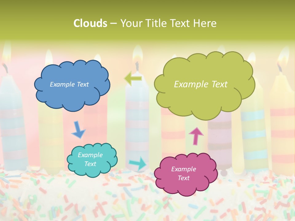 Anniversary Blue Icing PowerPoint Template