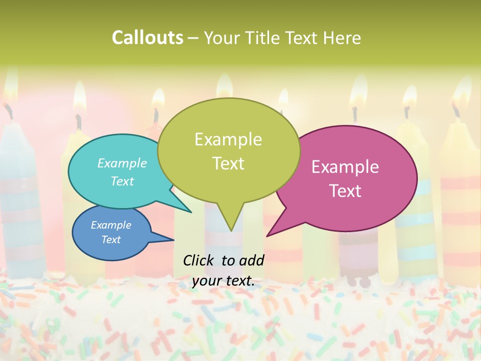 Anniversary Blue Icing PowerPoint Template