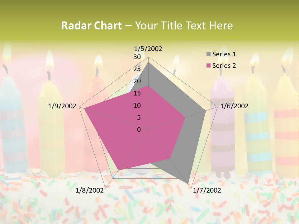 Anniversary Blue Icing PowerPoint Template