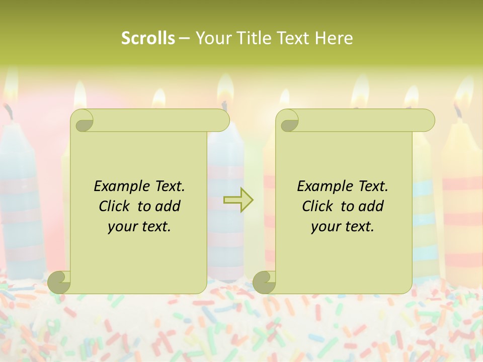 Anniversary Blue Icing PowerPoint Template