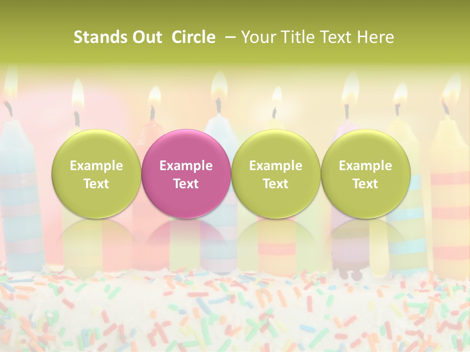 Anniversary Blue Icing PowerPoint Template