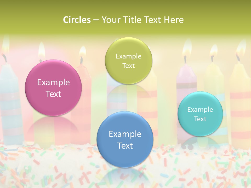 Anniversary Blue Icing PowerPoint Template