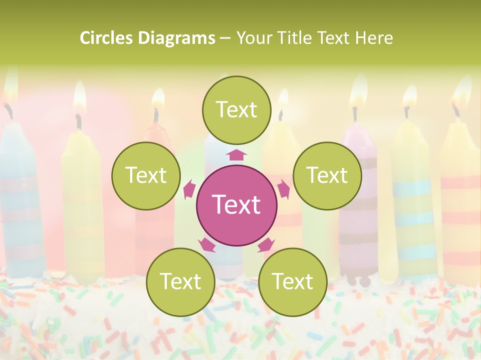 Anniversary Blue Icing PowerPoint Template