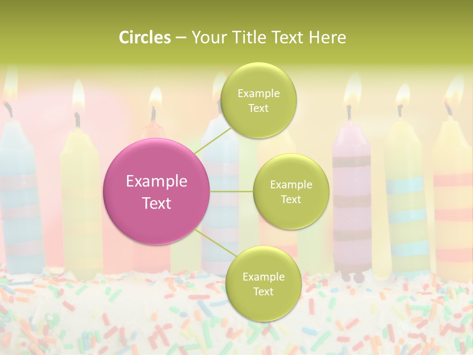 Anniversary Blue Icing PowerPoint Template