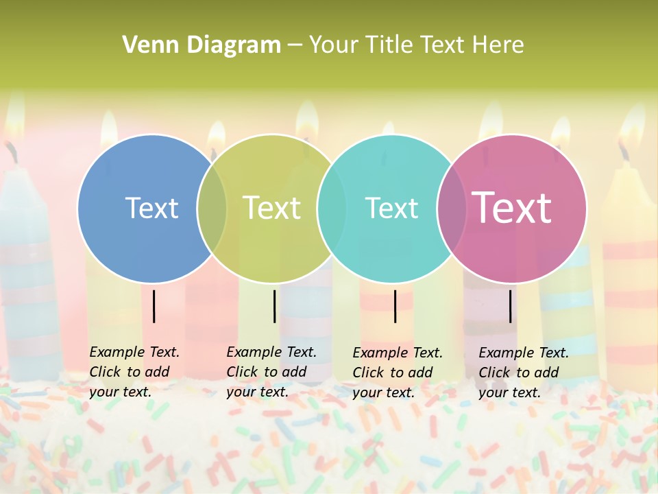 Anniversary Blue Icing PowerPoint Template