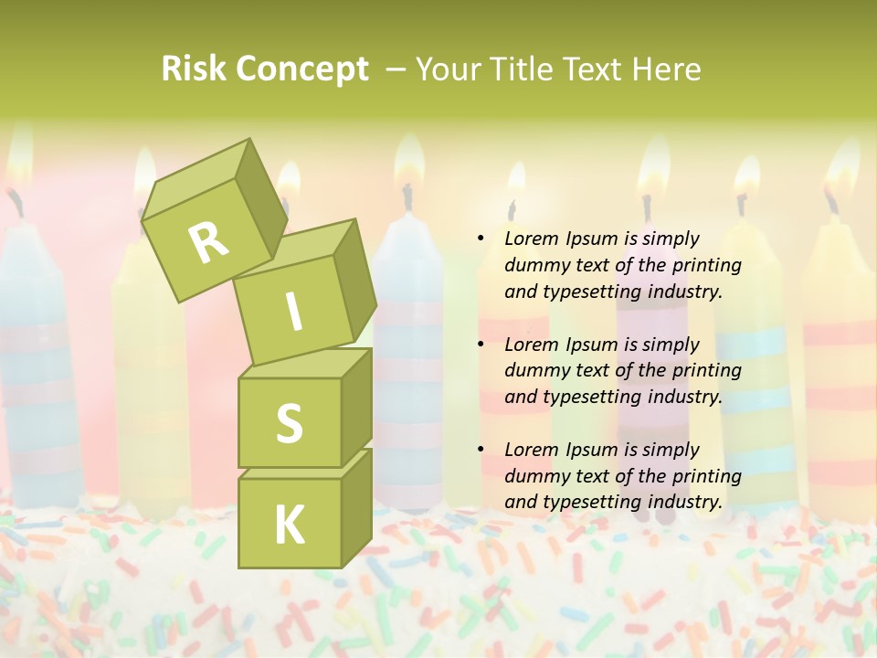 Anniversary Blue Icing PowerPoint Template