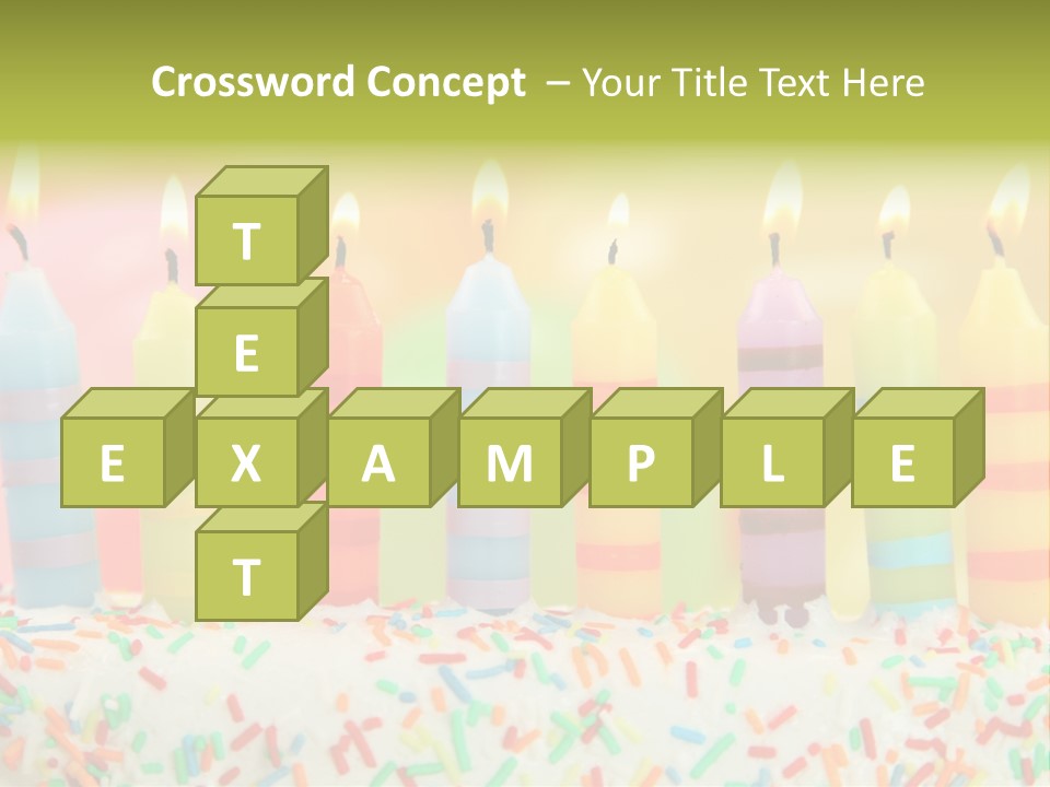 Anniversary Blue Icing PowerPoint Template