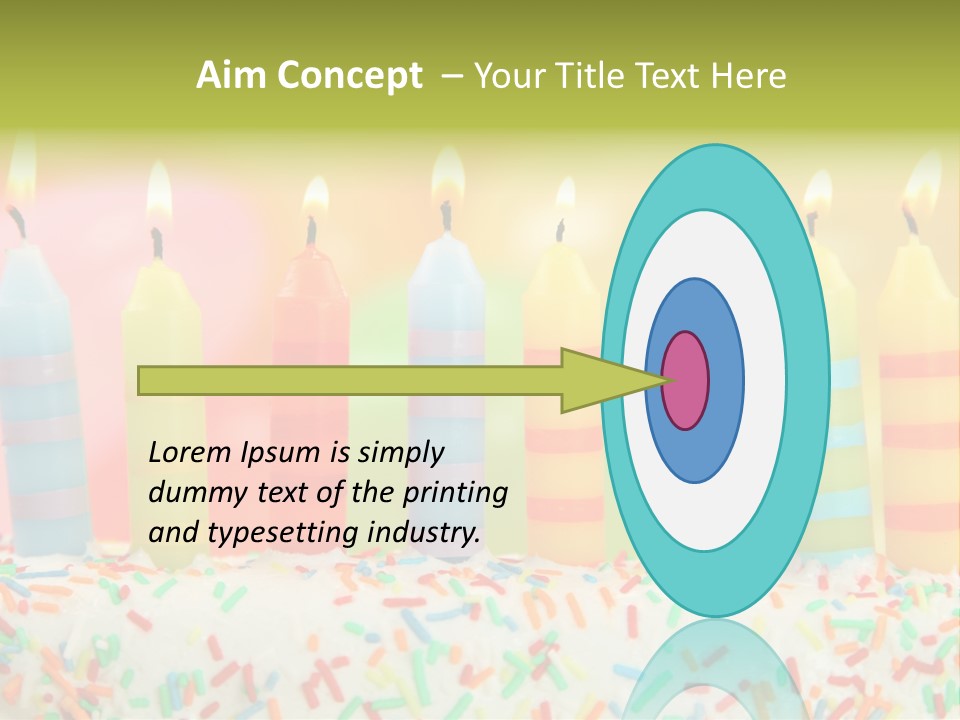 Anniversary Blue Icing PowerPoint Template