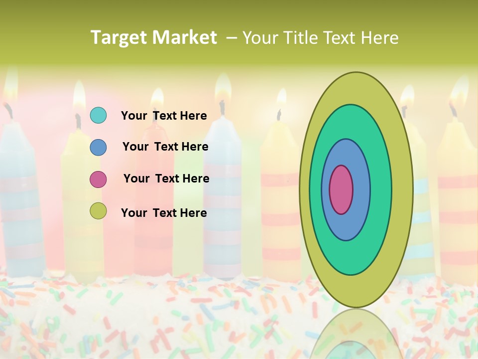 Anniversary Blue Icing PowerPoint Template