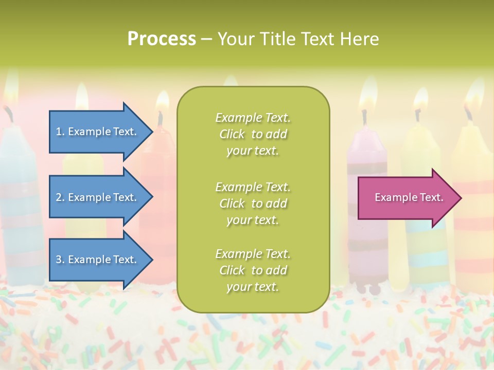 Anniversary Blue Icing PowerPoint Template