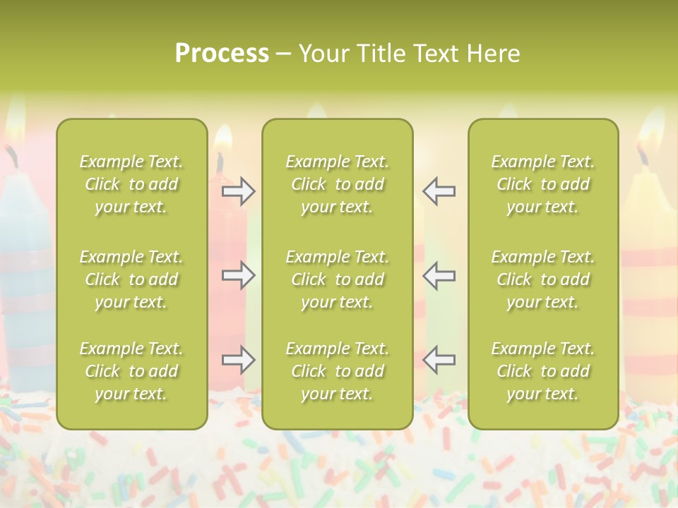 Anniversary Blue Icing PowerPoint Template