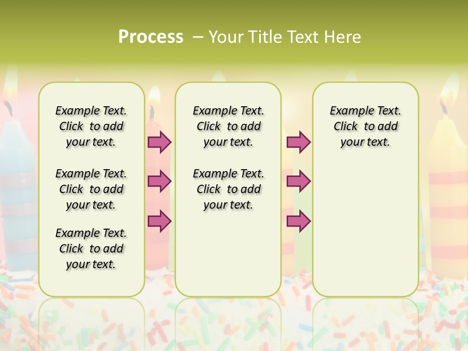 Anniversary Blue Icing PowerPoint Template