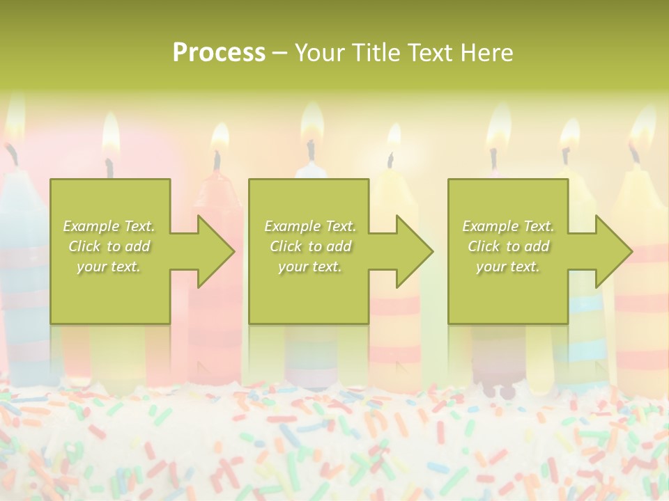 Anniversary Blue Icing PowerPoint Template