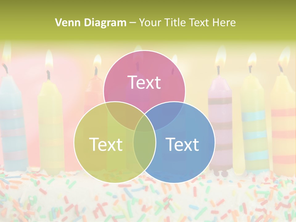 Anniversary Blue Icing PowerPoint Template