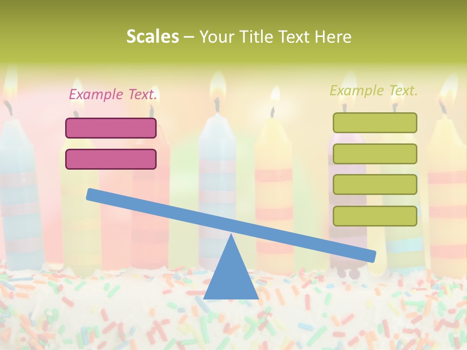 Anniversary Blue Icing PowerPoint Template