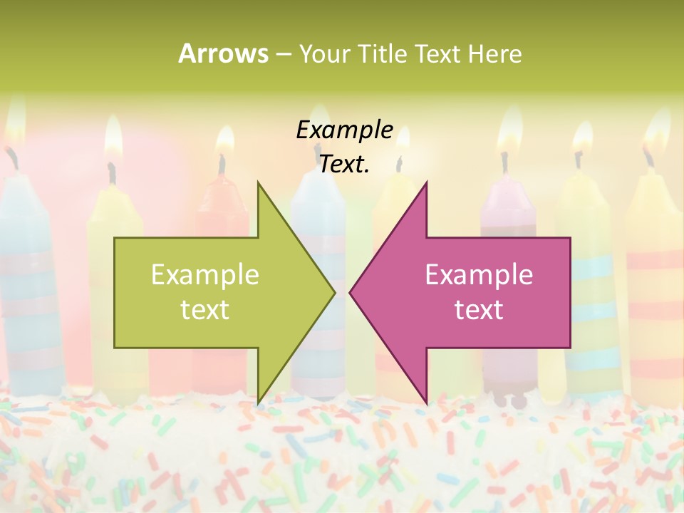 Anniversary Blue Icing PowerPoint Template