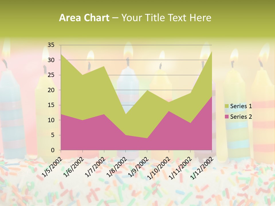 Anniversary Blue Icing PowerPoint Template
