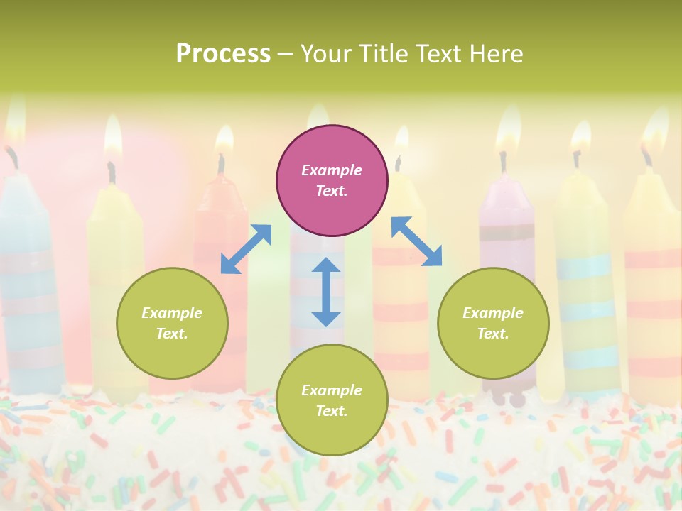 Anniversary Blue Icing PowerPoint Template