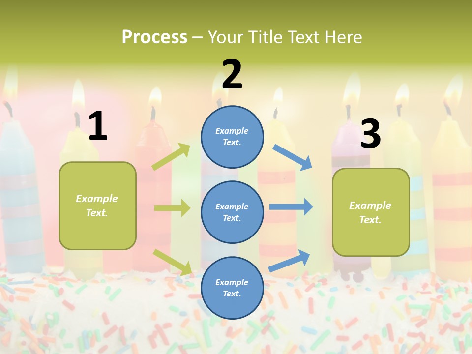 Anniversary Blue Icing PowerPoint Template