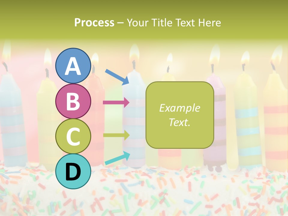 Anniversary Blue Icing PowerPoint Template