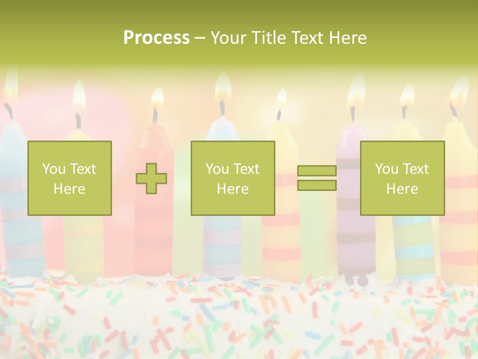 Anniversary Blue Icing PowerPoint Template