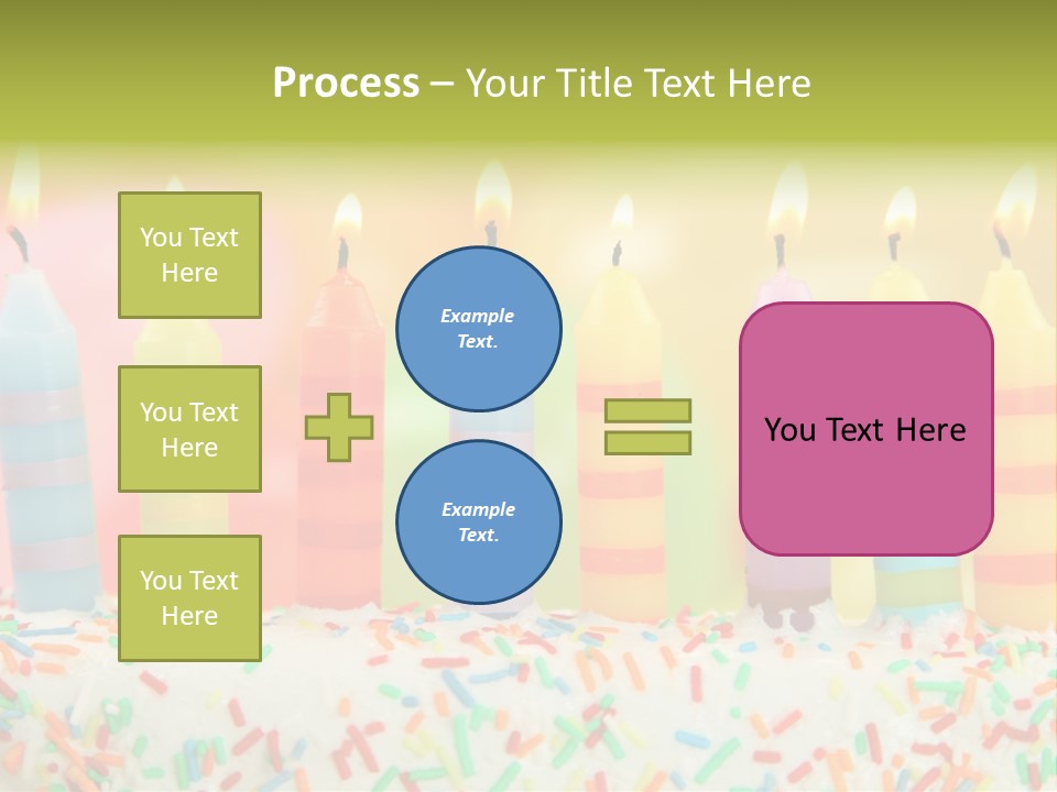 Anniversary Blue Icing PowerPoint Template