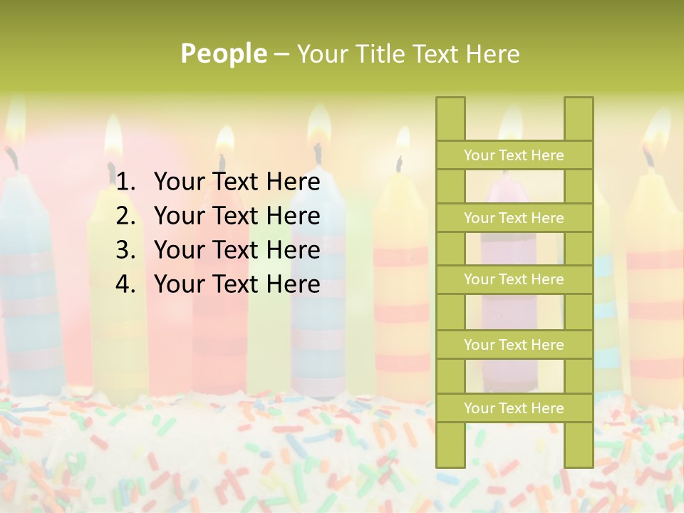 Anniversary Blue Icing PowerPoint Template